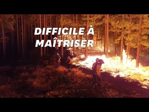 Les images du feu extrêmement virulent qui sévit à Grande Canarie