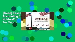 [Read] Essentials of Accounting for Governmental and Not-for-Profit Organizations  For Online
