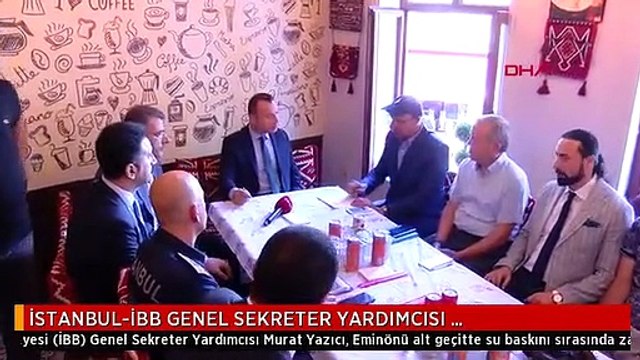İSTANBUL-İBB GENEL SEKRETER YARDIMCISI EMİNÖNÜ'NDE ESNAFIN TALEPLERİNİ DİNLEDİ
