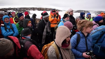 L'Islande dit adieu à l'Okjökull, glacier disparu sous l'effet du réchauffement