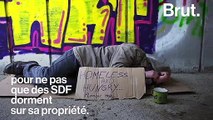 Musique agaçante, pics, douche froide… 5 dispositifs anti-SDF à travers le monde