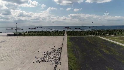 Sular altında kalan ayakkabılar Yenikapı'da kurutuluyor - İSTANBUL