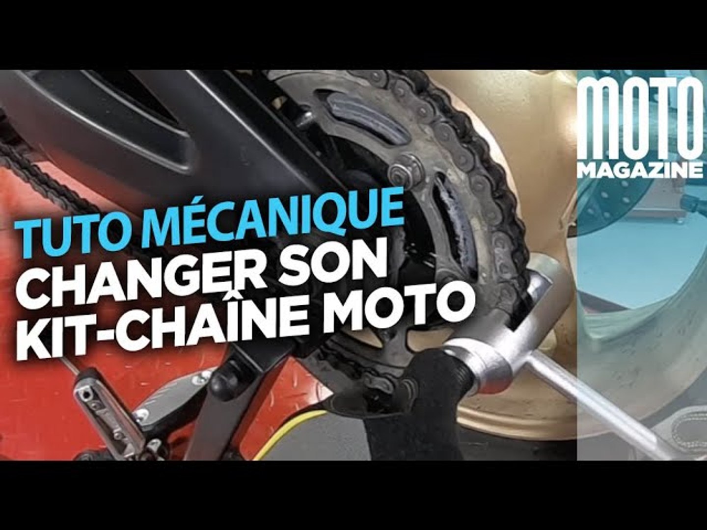 Changer son Kit chaine moto - Tuto Moto Magazine - Vidéo Dailymotion