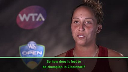 Download Video: TENNIS: WTA Cincinnati: Madison Keys post-match interview