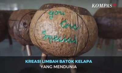 Kreasi Limbah Batok Kelapa Asal Manado yang Mendunia