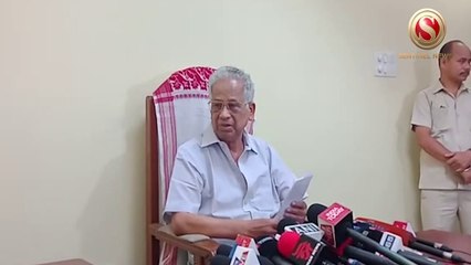 Former CM Tarun Gogoi holds press conference in Guwahati