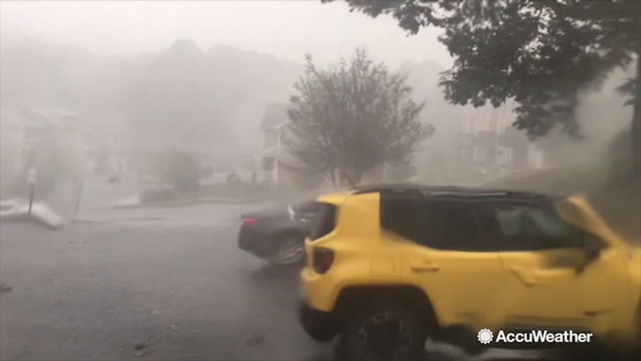 Hail and rain pelts State College