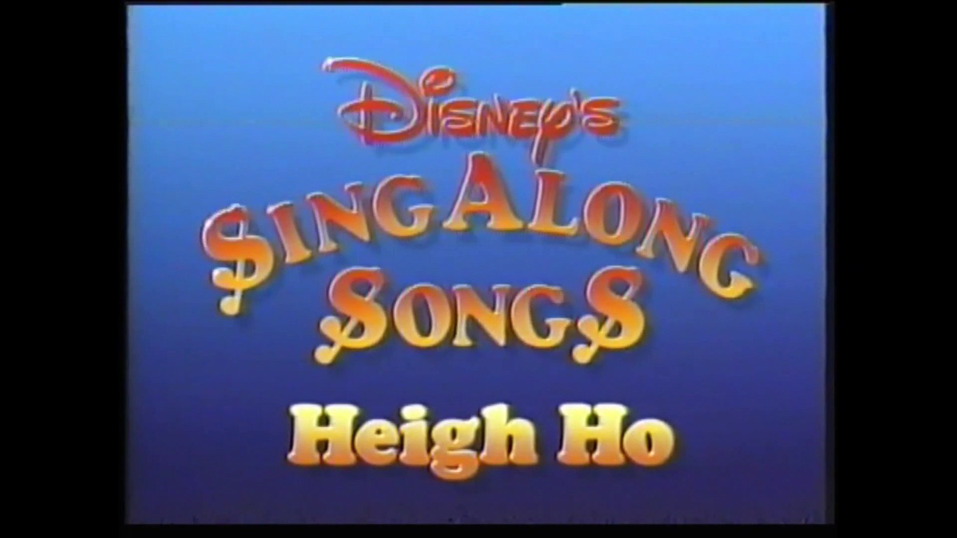 Disney Sing Along Songs Heigh Ho Video Dailymotion
