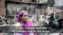 10,000 homeless after fire razes Dhaka slum