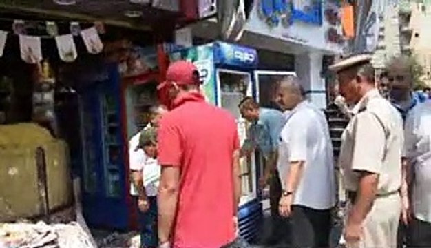 رفع الإشغالات وإزالة التعديات على الأرصفة وحرم الطرق بالفيوم