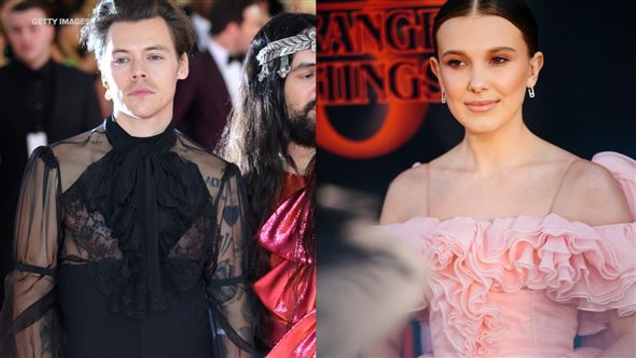 Harry styles & millie bobby browns haben spaß auf konzert