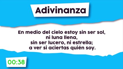 Adivinanza : El centro del cielo