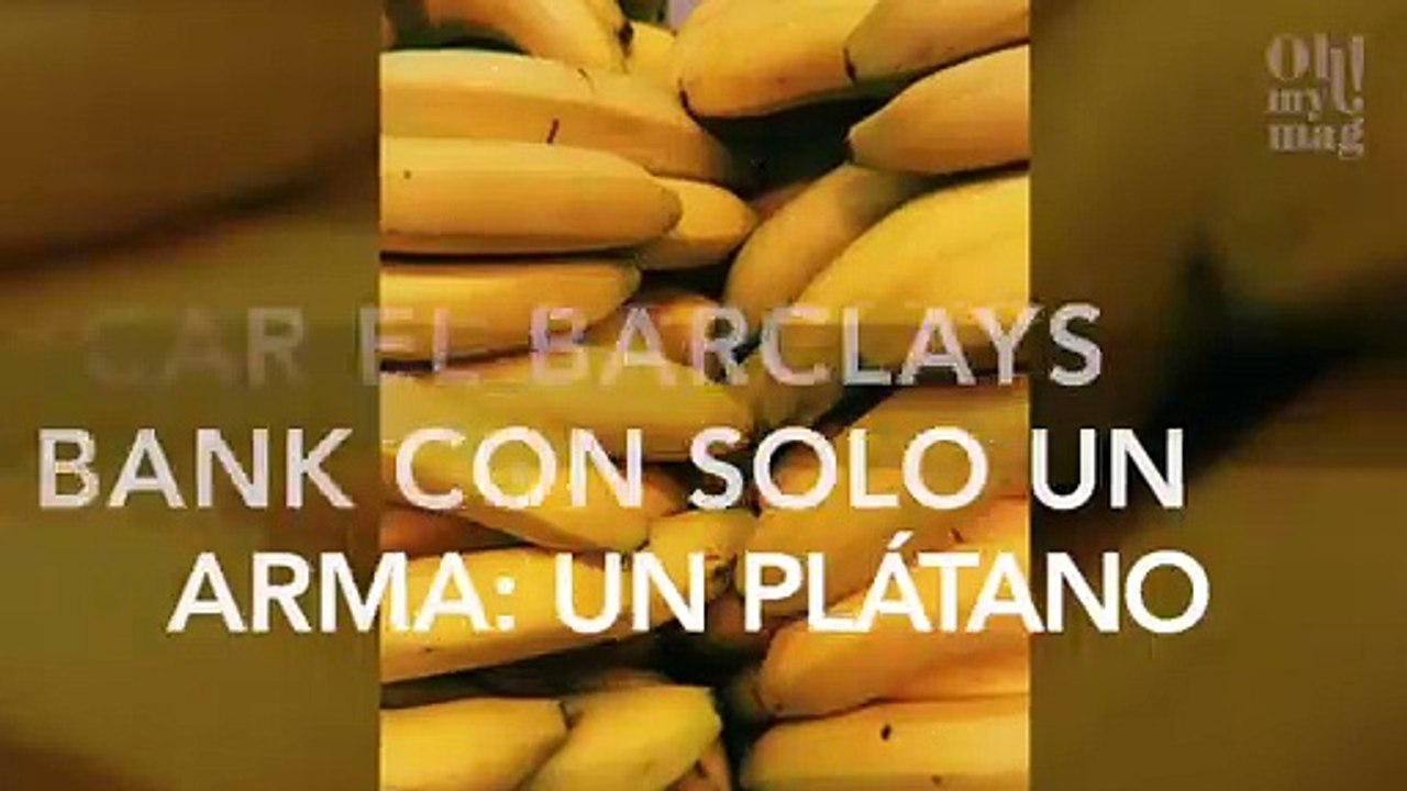 Un hombre atraca un banco con un plátano y se lleva un botín de más de 250.000 euros