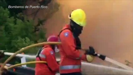 Incendio sin control en Canarias