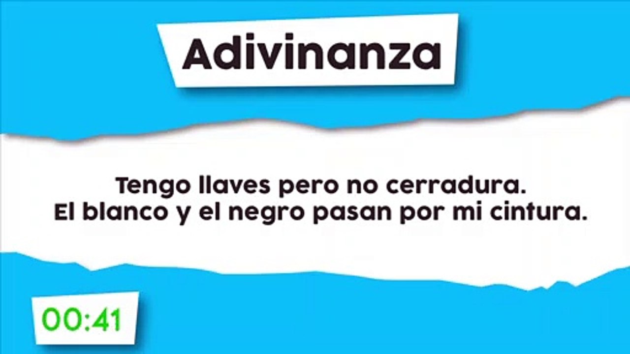 Adivinanza : Con llaves y sin cerradura