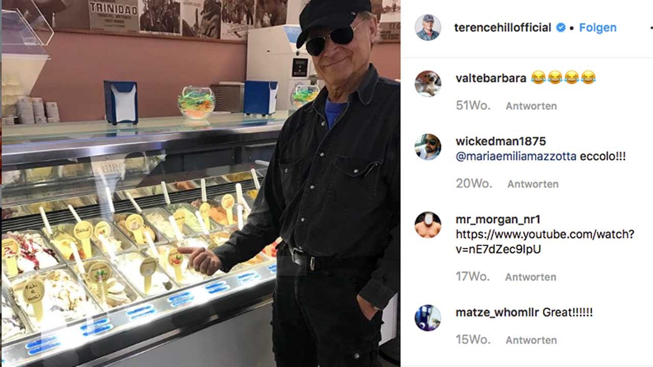 Filmstar Terence Hill bringt sein Eis nach Deutschland video Dailymotion