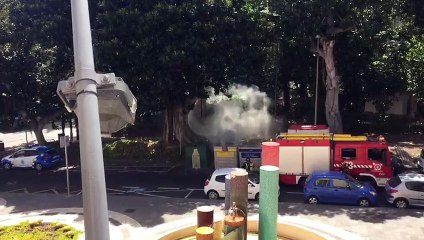 Fuego parque García Sanabria (II)