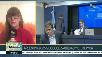 Argentina: Se agudiza crisis institucional y económica tras elecciones