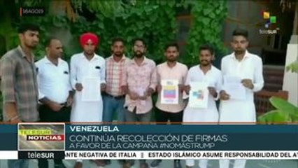 Siguen las muestras de apoyo del mundo hacia Venezuela