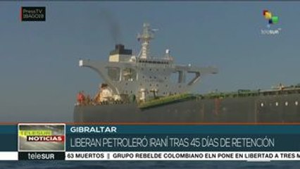 Liberan en Gibraltar a buque petrolero iraní
