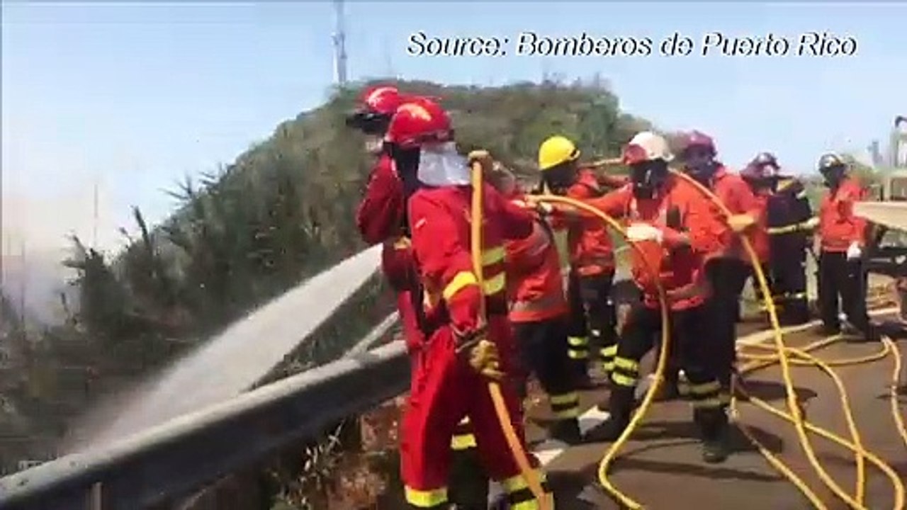 Huge blazes continue on Canary Islands