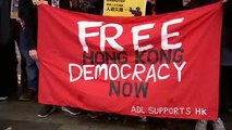 تجمعاتی در استرالیا در حمایت از پکن و معترضان هنگ کنگ
