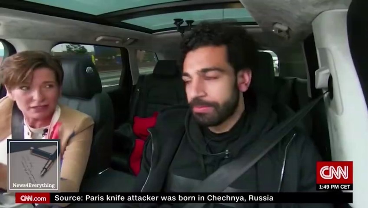 شاهد لقاء محمد صلاح مع قنات CNN سي إن إن mo salah