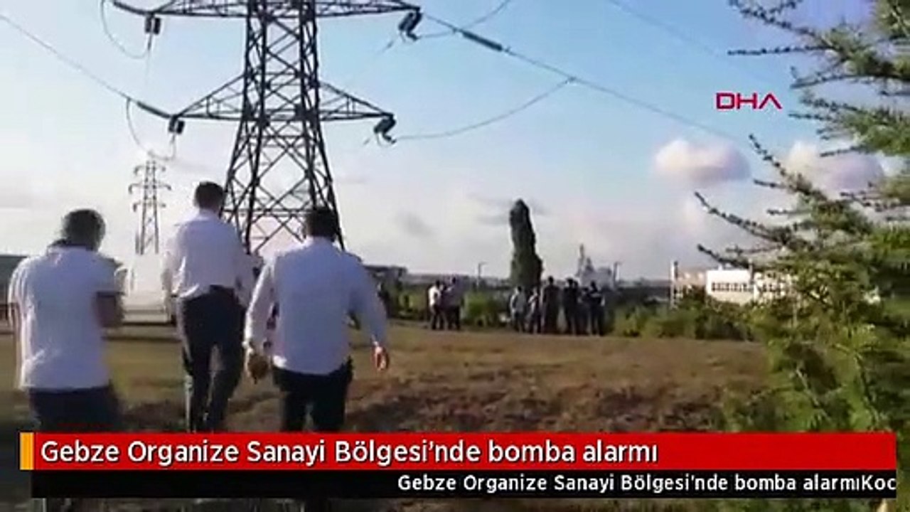Gebze Organize Sanayi Bölgesi'nde bomba alarmı