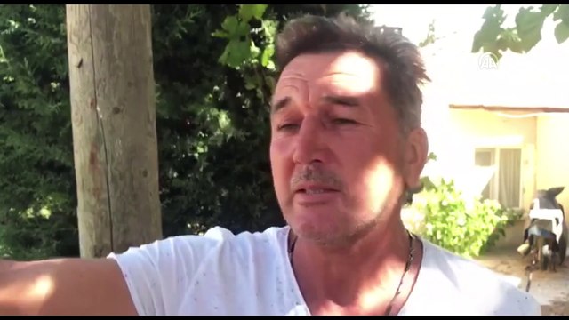 İzmir'de yanan ormanlık alanlar havadan görüntülendi