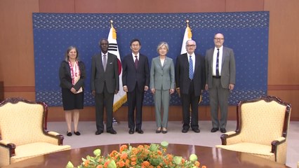 강경화, 백진현 국제해양법재판소장 면담 / YTN