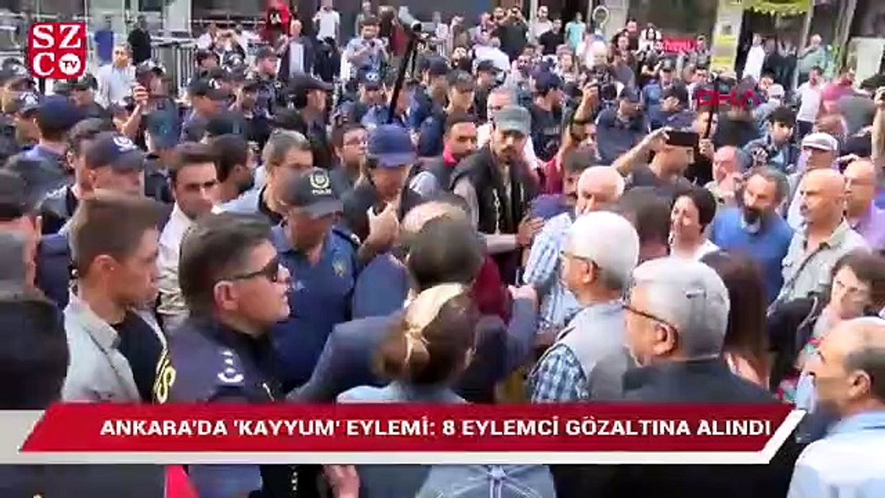 Ankara'da 'kayyum' eylemi