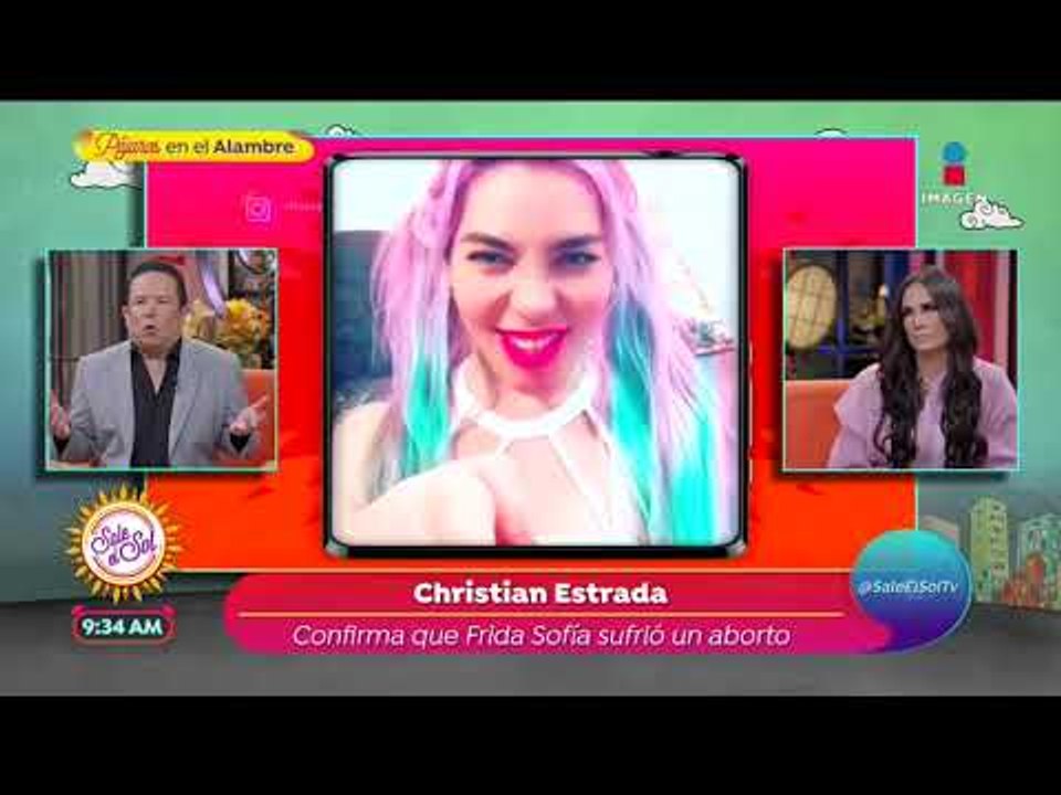 Christian Estrada confirma que Frida Sofía sufrió un aborto | Sale el Sol
