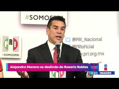 Alejandro Moreno Alito se deslinda de Robles y confirma que no es militante del PRI