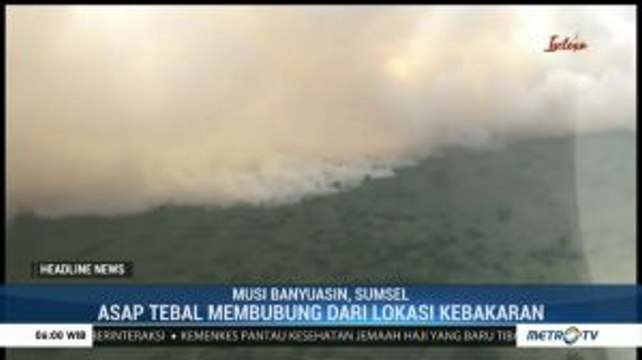 Ratusan Hektare Lahan Gambut di Sumsel Terbakar