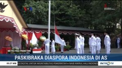 Paskibraka Diaspora Indonesia di Washington DC Sukses Kibarkan Bendera RI