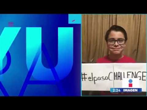 Niño se hace viral en redes sociales al crear El Paso Challenge en honor a víctimas del tiroteo