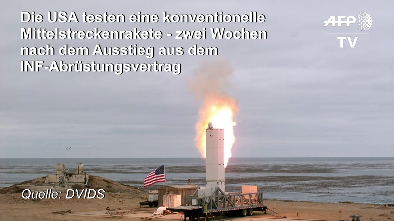 USA testen Mittelstreckenrakete - nach Aus für INF-Vertrag