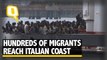 Hundreds of Sub-Saharan Migrants Arrive at the Coast of Italy