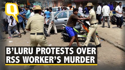Massive Protests in Bengaluru over RSS Worker’s Gruesome Murder