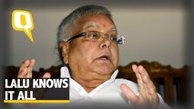 From Uniform Civil Code to Oil Prices, Lalu Has an Answer For All