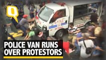 Police Van Runs Protesters Over at Anti-US Rally in Philippines