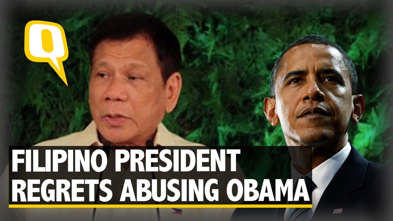 Filipino President Rodrigo Duterte Regrets Abus...