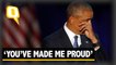 The quint: "You have made me proud," says Barack Obama to Michelle Obama