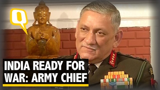 India Prepared for War, But We Want Peace at Borders: Gen Rawat