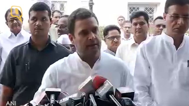 Rahul Gandhi speaks on Demonetisation