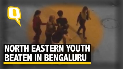 Download Video: Caught on Camera: Bengaluru Man Beats Up North Eastern Youngsters