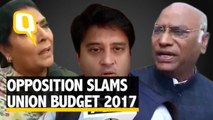 The Quint| “Budget 2017 Lacks Major reforms” Says Opposition