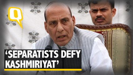 Behaviour of Separatists Defies ‘Kashmiriyat’,‘Insaniyat’: Rajnath