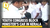 Kerala Youth Cong Activists Block State Minister’s Car
