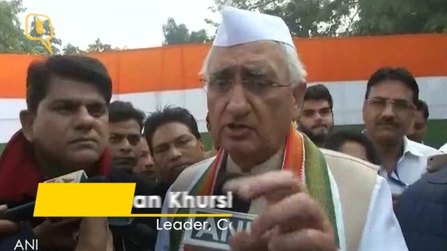 Salman Khurshid hints at Congress' reservation with Triple Talaq Bill